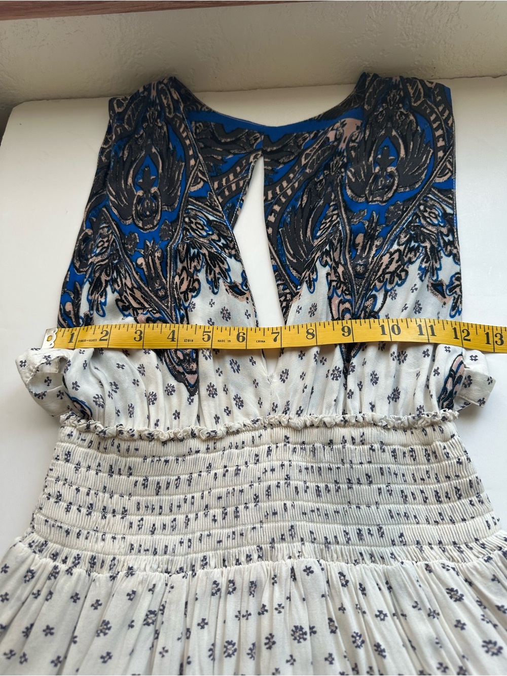 Free People Boho Plunge Smocked Sundress with Deep Pockets M - Picture 4 of 14